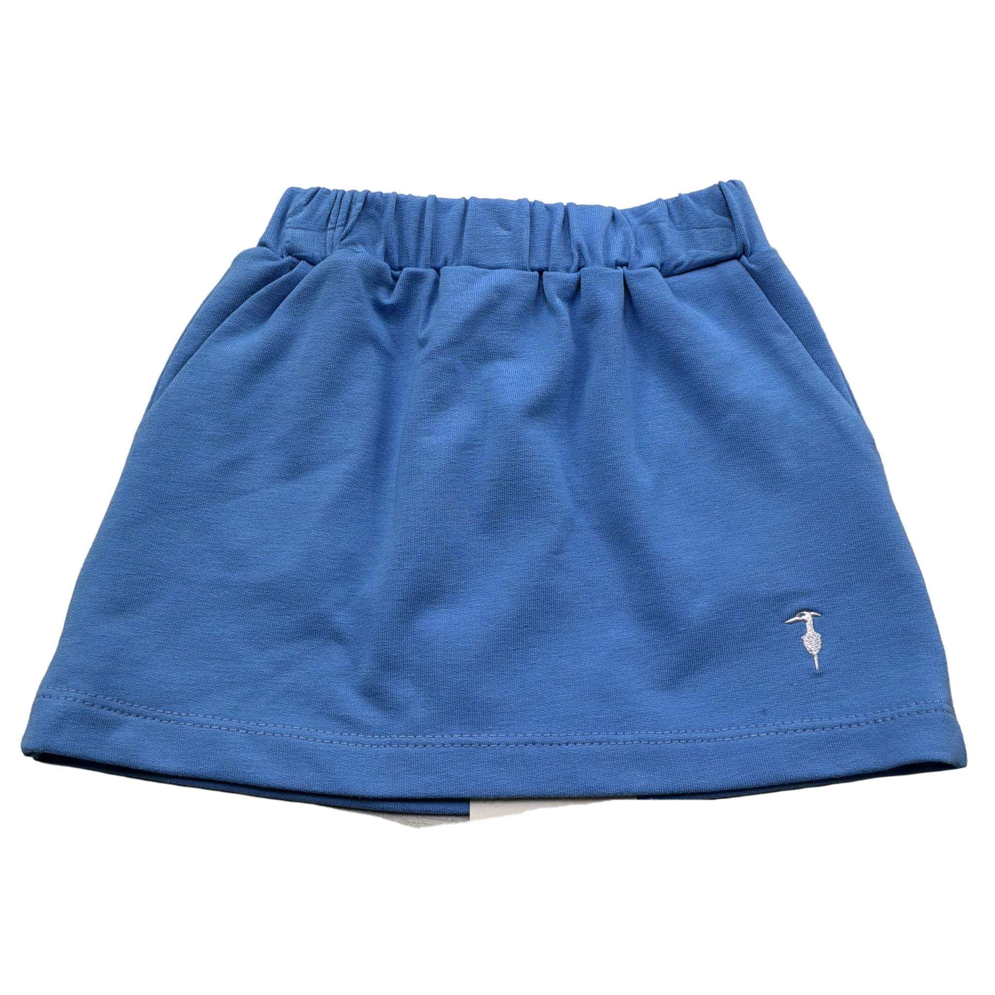 Trussardi Gonna Tinta Unita con Logo per Neonata TIP26129GO BLU TRUSSARDI 