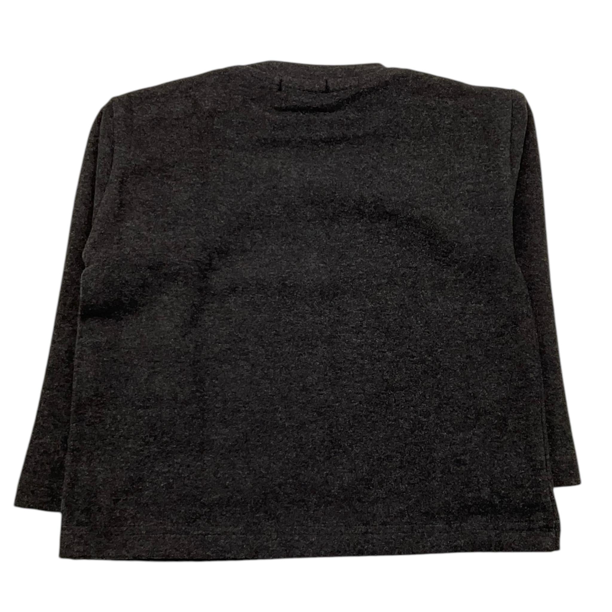 NANAN shirt girocollo tinta unita con stampa in contrasto Nero per Bambino I2423818NJ NERO NANAN 