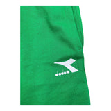 Diadora Completo Felpa con Zip e Cappuccio-Pantalone Verde per Bambino