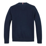 Tommy Hilfiger Maglia Girocollo Tinta Unita con Stampa per Bambino KB0KB09344 BLU TOMMY HILFIGER 