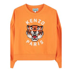 Kenzo Felpa Girocollo Tinta Unita con Stampa per Neonata K61049N ARANCIONE KENZO 