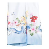 Monnalisa Abito Mezza Manica Bicolore per Bambina 11E920 BIANCO/AZZURRO MONNALISA 