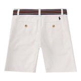 Ralph Lauren Bermuda Tinta Unita con Cintura per Neonato 322863960013N BIANCO RALPH LAUREN 
