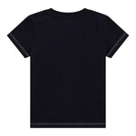 Guess T-Shirt Girocollo Tinta Unita con Stampa per Neonato N4RI11K8HM4 BLU GUESS 