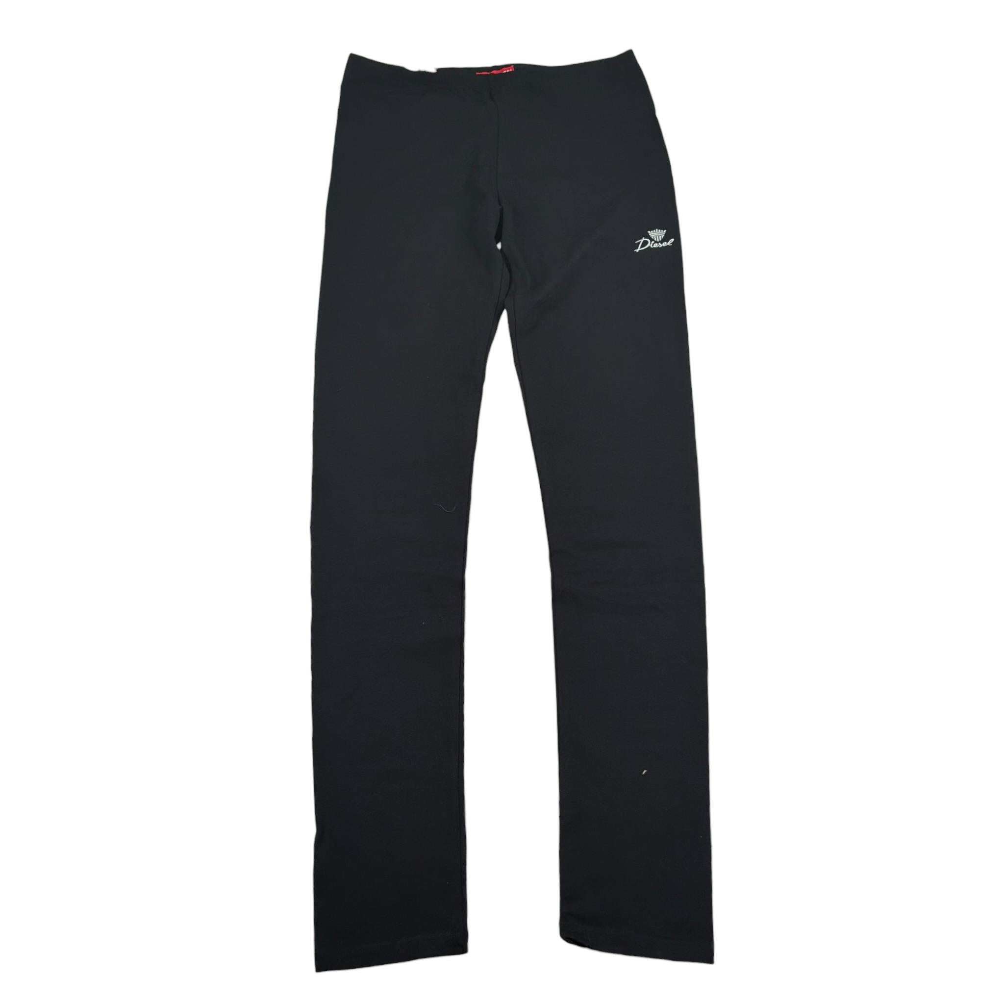 Diesel Leggins Tinta Unita con Logo per Bambina J01806 NERO DIESEL 