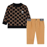 KARL LAGERFELD completo 2 pezzi felpa-pantalone Nero per Neonato Z30292 NERO KARL LAGERFELD 