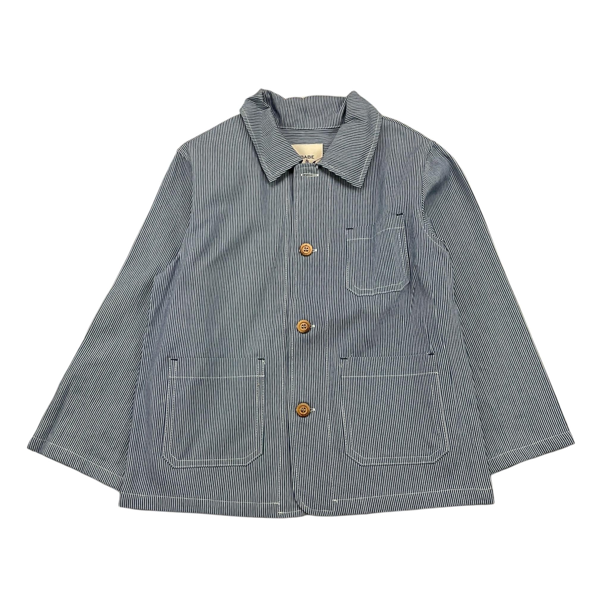 Babe & Tess Giacca Tinta Unita con Fantasia A Righe per Bambino 065180255 BLU BABE & TESS 