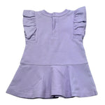 Moschino Abito Girocollo Tinta Unita con Stampa per Neonata MDV0DI LILLA MOSCHINO 