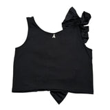 Patrizia Pepe Top Giromanica tinta unita Nero per Bambina 7C0245 NERO PATRIZIA PEPE 