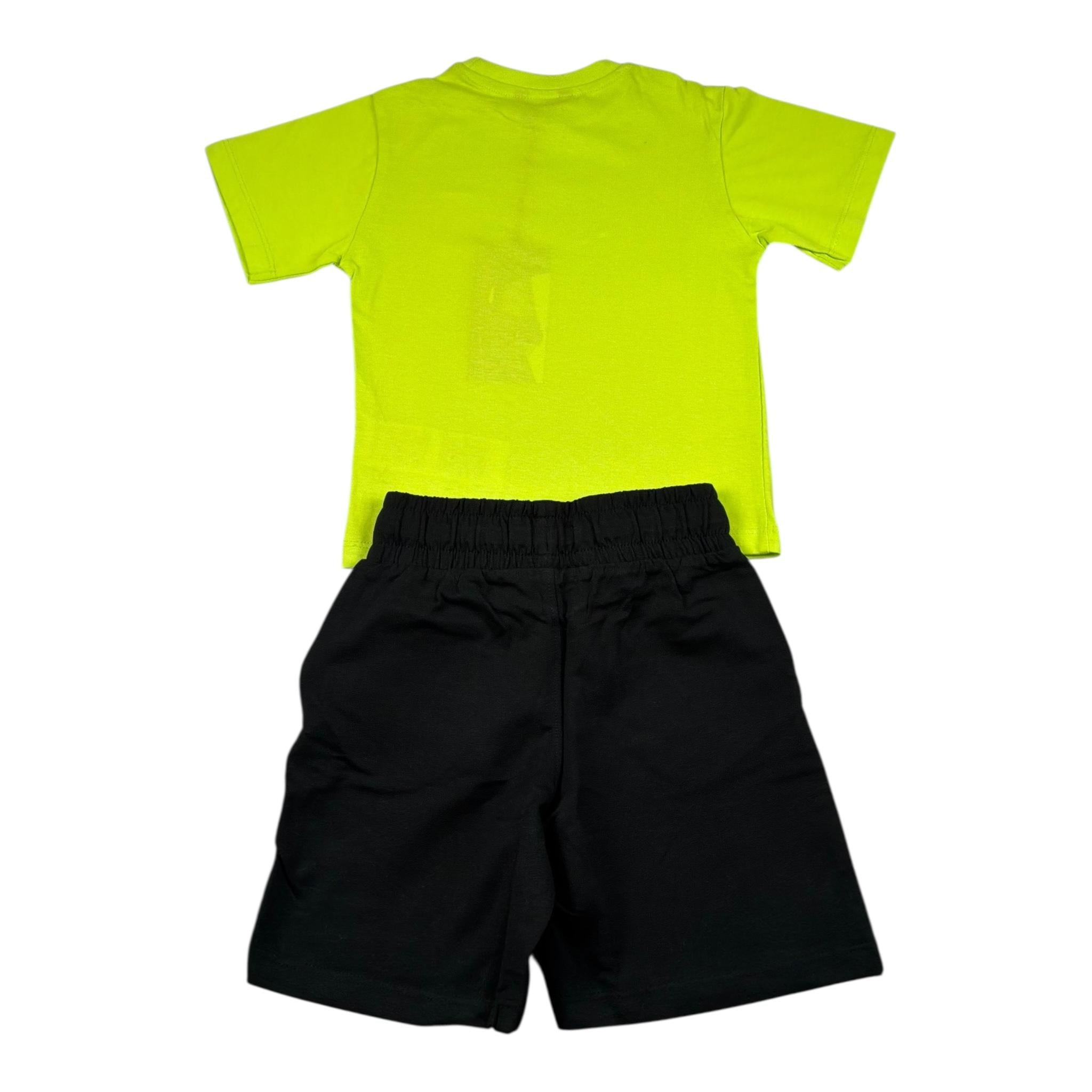 Refrigiwear Completo 2 Pezzi T-Shirt - Bermuda Bicolore per Neonato R1102W25N VERDE REFRIGIWEAR 