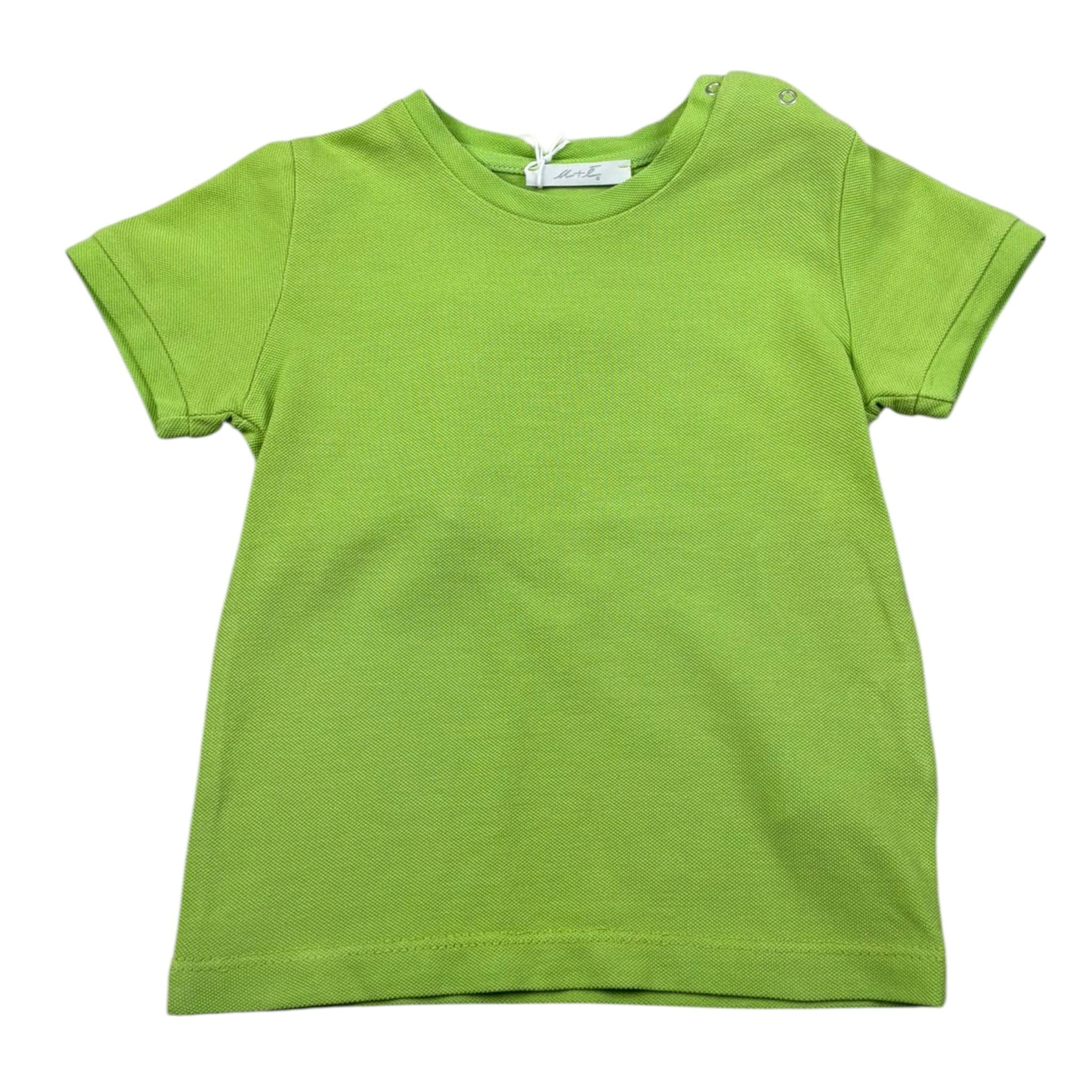M+E' T-Shirt Girocollo tinta unita Verde per Neonato UEM0270 VERDE M+E' 