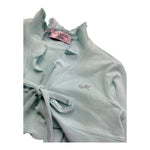 Monnalisa Coprispalle Tinta Unita con Rouches per Neonata 315807 CELESTE MONNALISA 