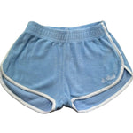 Saint Barth Short Tinta Unita In Spugna per Bambina CURLY AZZURRO SAINT BARTH 
