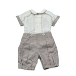 Pure Firenze Completo 2 Pezzi Camicia-Bermuda  per Neonato PC03308 BEIGE PURE FIRENZE 