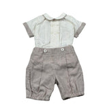 Pure Firenze Completo 2 Pezzi Camicia-Bermuda  per Neonato PC03308 BEIGE PURE FIRENZE 