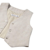 Mayoral Gilet Tinta Unita con Bottoni per Neonato 1303 BEIGE MAYORAL 
