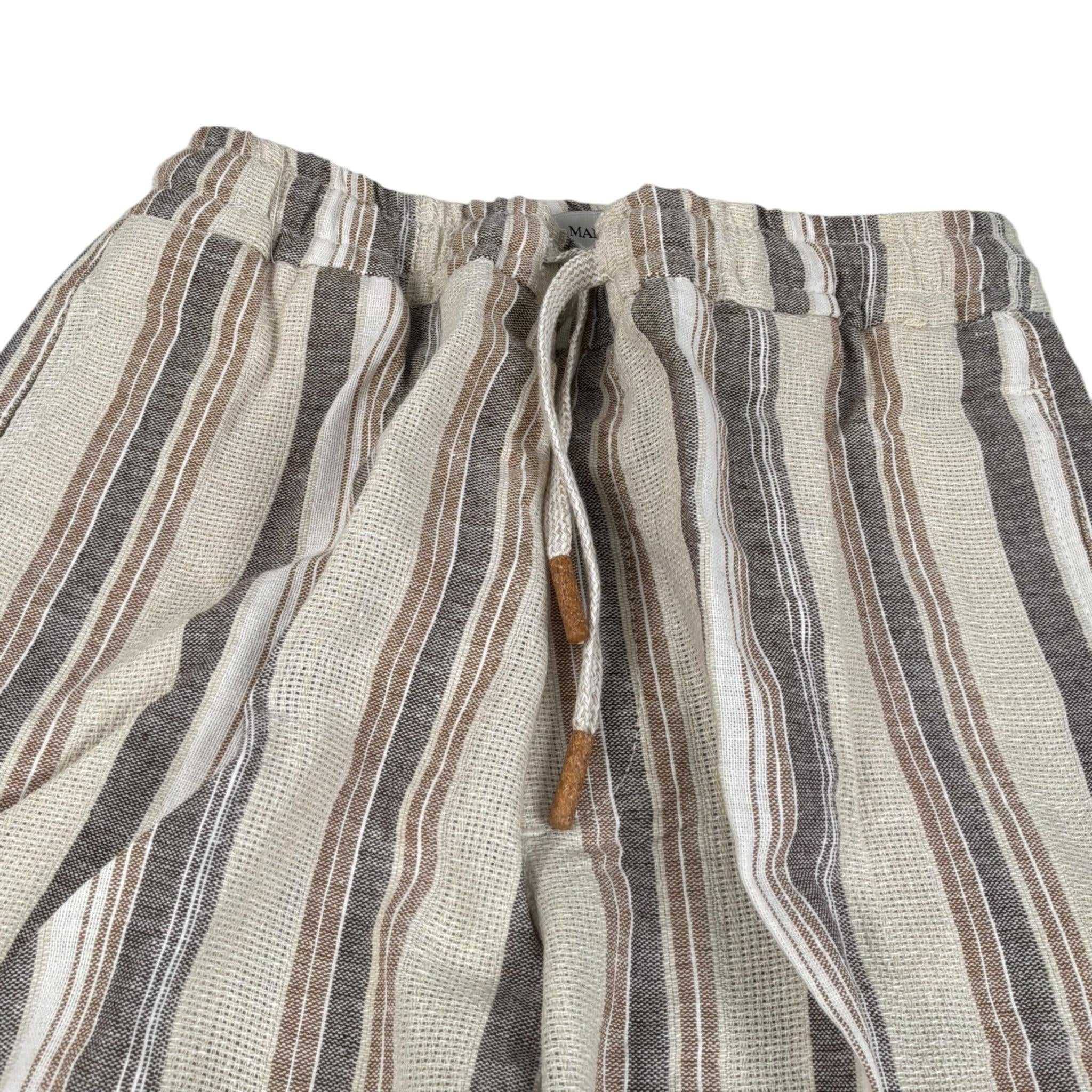 Manuel Ritz Pantalone Fantasia A Righe con Elastico In Vitaa per Bambino MR3047 BEIGE MANUEL RITZ 