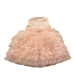 Ninnaoh Abito Giromanica Tinta Unita Giromanica con Tulle per Neonata E24AB44 ROSA NINNAOH 