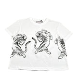 Just Cavalli T-Shirt Girocollo Tinta Unita con Stampa per Bambina JGP26181TS BIANCO JUST CAVALLI 