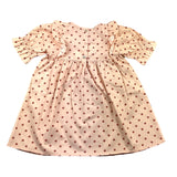 Zhoe & Tobiah Abito Tinta Unita Con Fantasia A Pois Rosa Per Bambina