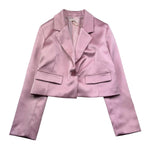 Please Giacca Tinta Unita In Raso per Bambina JB01310G73X ROSA PLEASE 