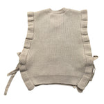 BARCELLINO gilet tinta unita Beige per Neonata 116222 BEIGE BARCELLINO 