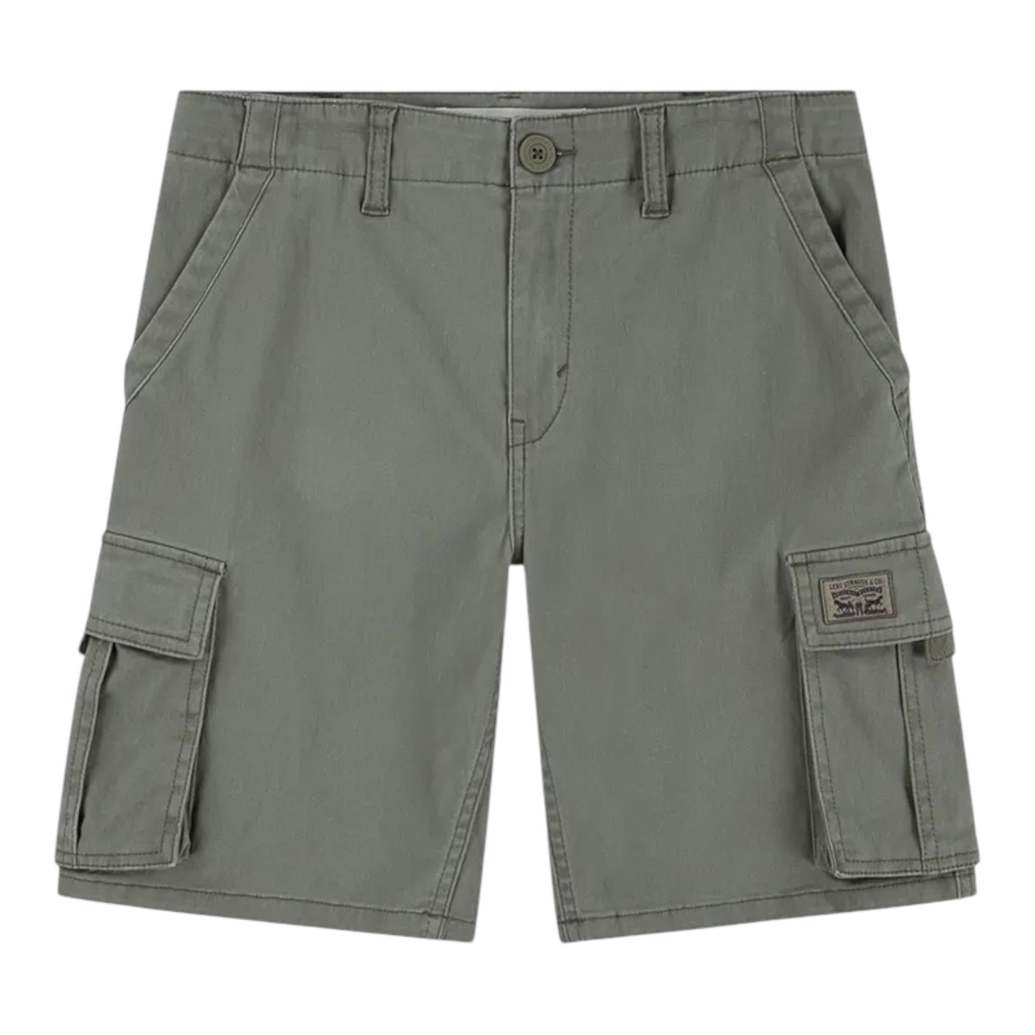 Levi'S Bermuda Tinta Unita con Girovita Regolabile per Bambino 9EM381 VERDE LEVI'S 