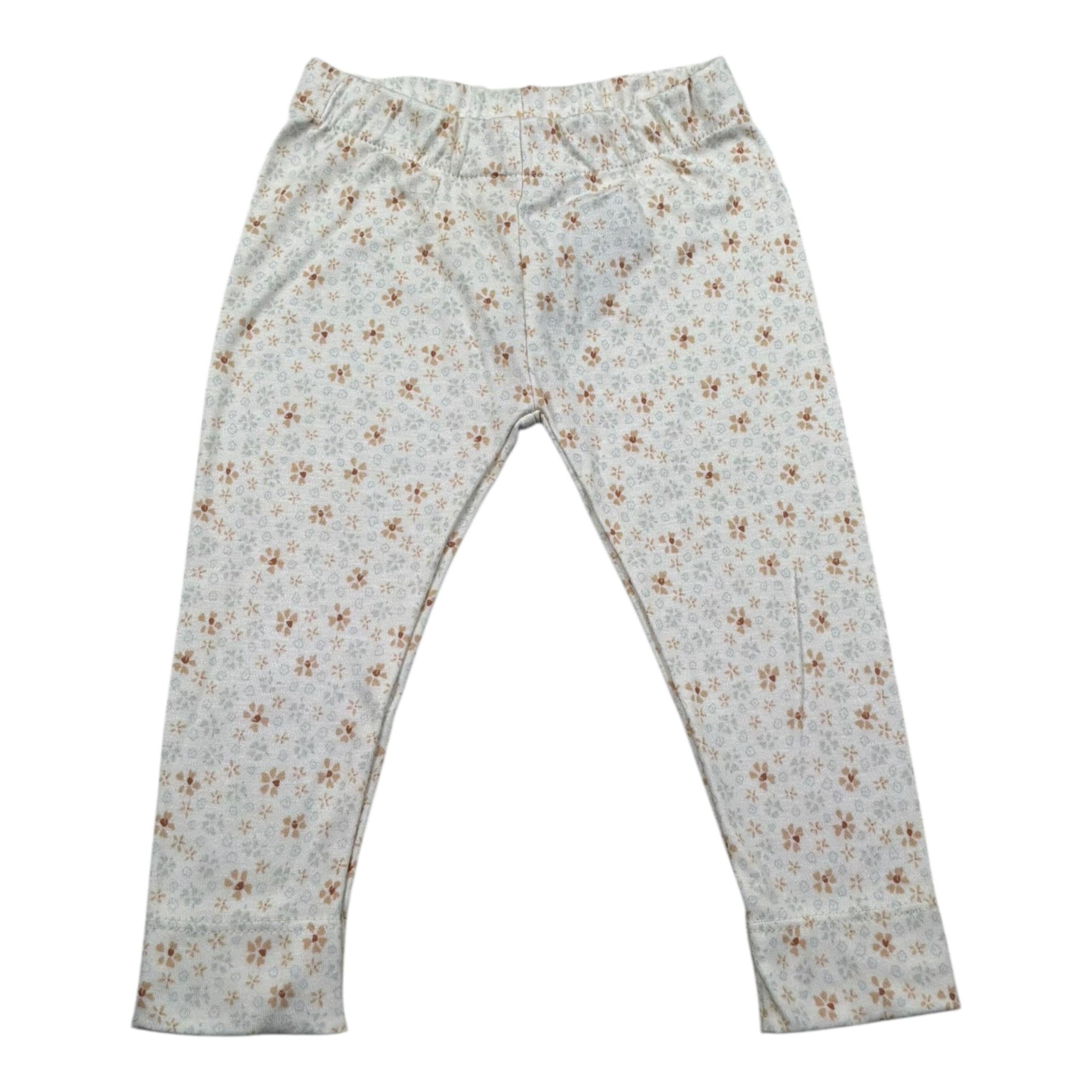 Bamboom+Babies Leggins Tinta Unita con Stampe per Neonata 867 PANNA BAMBOOM+BABIES 