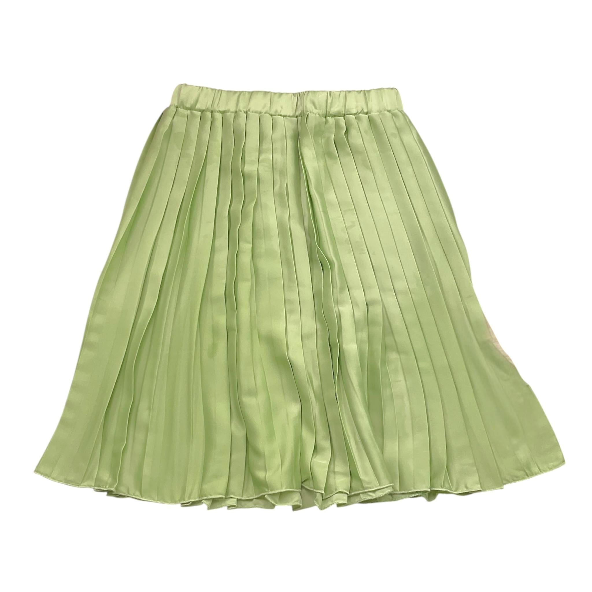 Vicolo Gonna Tinta Unita con Plisset per Bambina 3145G00086 VERDE VICOLO 