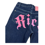 JOHN RICHMOND jeans tinta unita con stampa Blu per Bambina RGA24130JE BLU JOHN RICHMOND 