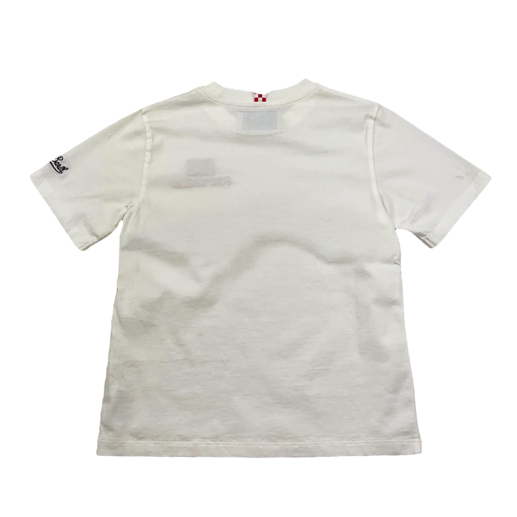 SAINT BARTH t-shirt girocollo tinta unita con stampa Bianco per Bambino FOTOMONELLO BIANCO SAINT BARTH 