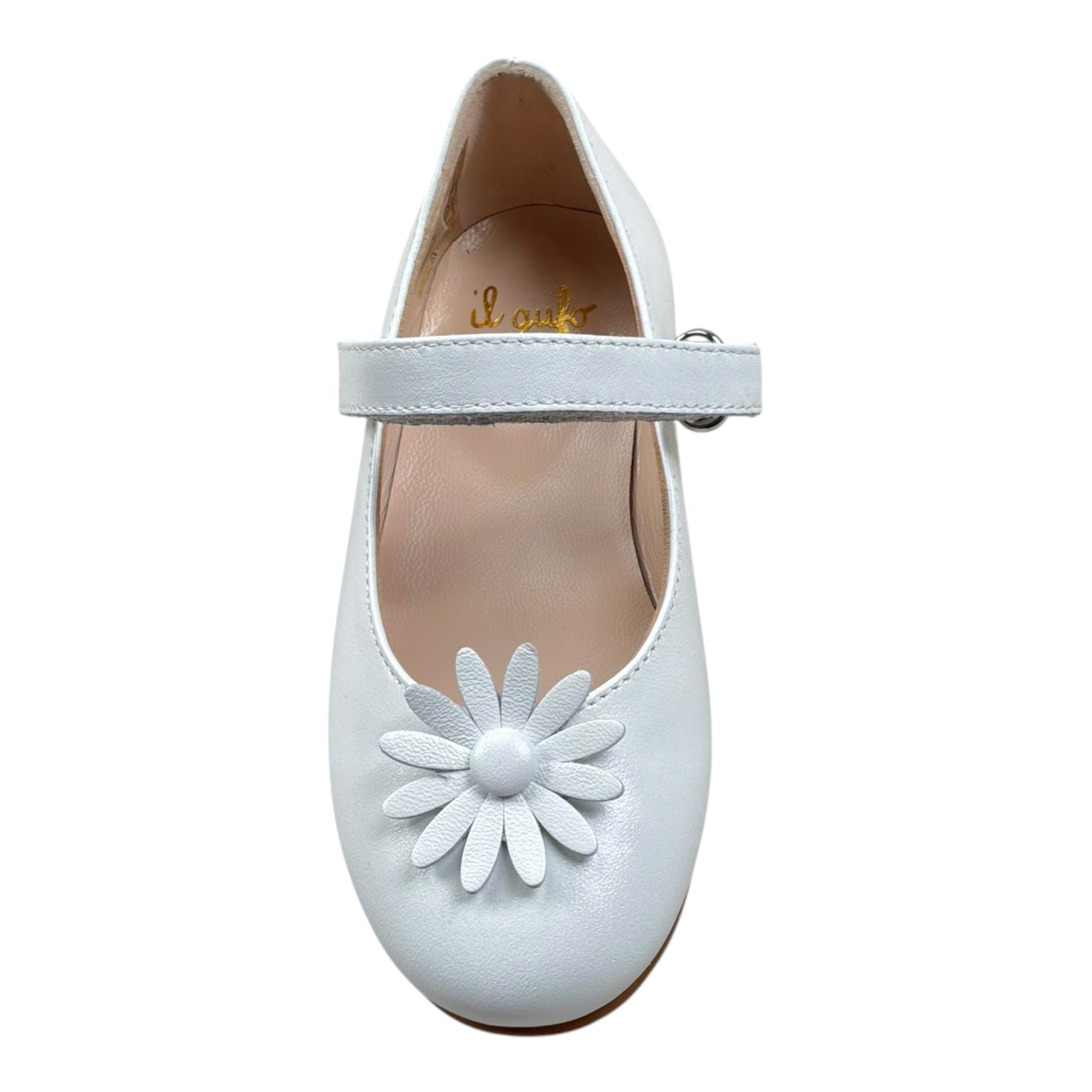 Il Gufo Ballerina Tinta Unita con Applicazione Fiore per Neonata G214 BIANCO IL GUFO 