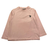 U.S. POLO ASSN shirt girocollo tinta unita con logo Rosa per Bambina US40668 ROSA U.S. POLO ASSN 