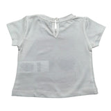 M+E' T-Shirt Girocollo tinta unita con Stampa Panna per Bambina UE1860JXX PANNA M+E' 