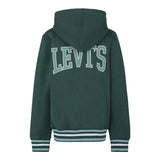 LEVI'S felpa con zip e cappuccio tinta unita con logo Verde per Bambino 8EL158 VERDE LEVI'S 