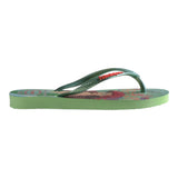 Havaianas Infradito Tinta Unita Con Fantasia Principesse Disney Verde Per Bambina