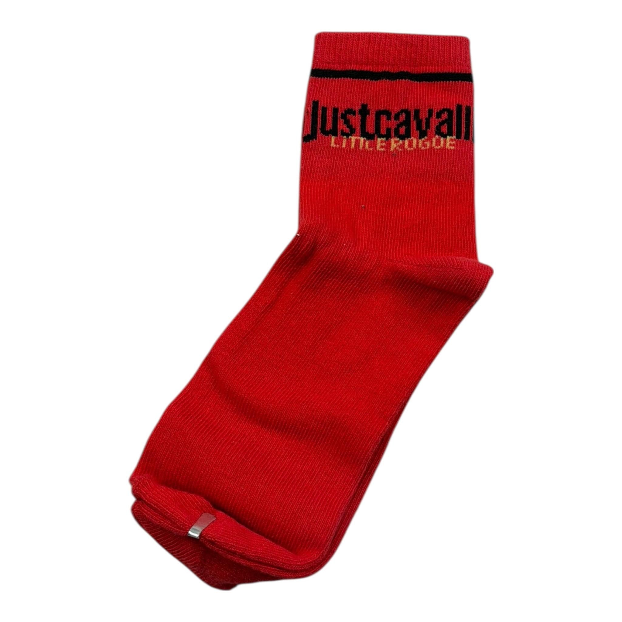 Just Cavalli Calzini Tinta Unita con Logo per Bambino JBP26007CZ ROSSO JUST CAVALLI 