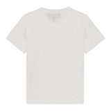Emporio Armani T-Shirt Girocollo Tinta Unita con Stampa per Neonato EB000419 PANNA EMPORIO ARMANI 