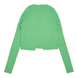 Liu Jo Cardigan Tinta Unita A Costine Verde Per Bambina