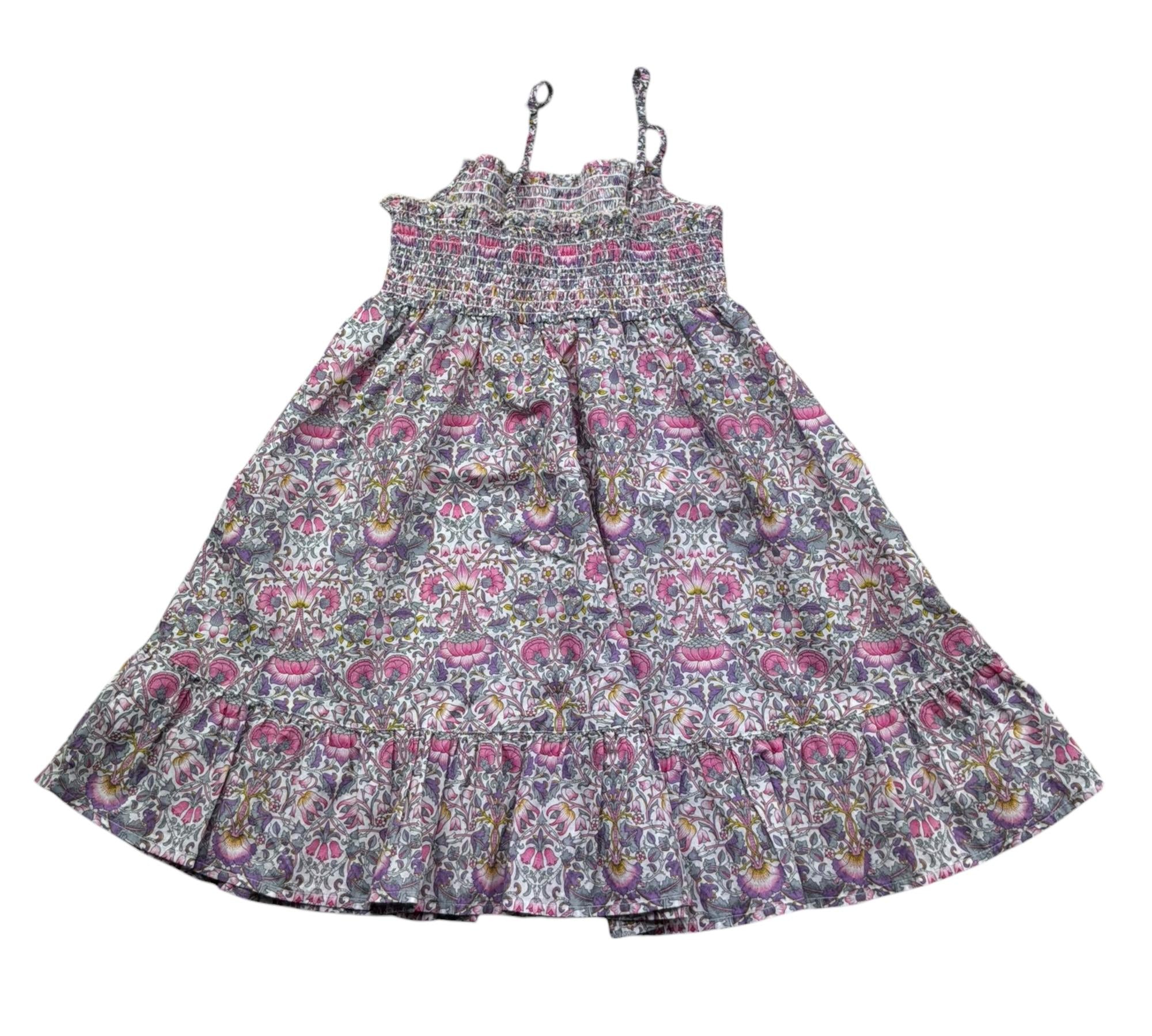 Saint Barth Abito Bretelline Stampa Fantasia Floreale per Bambina MIKI00001 ROSA SAINT BARTH 