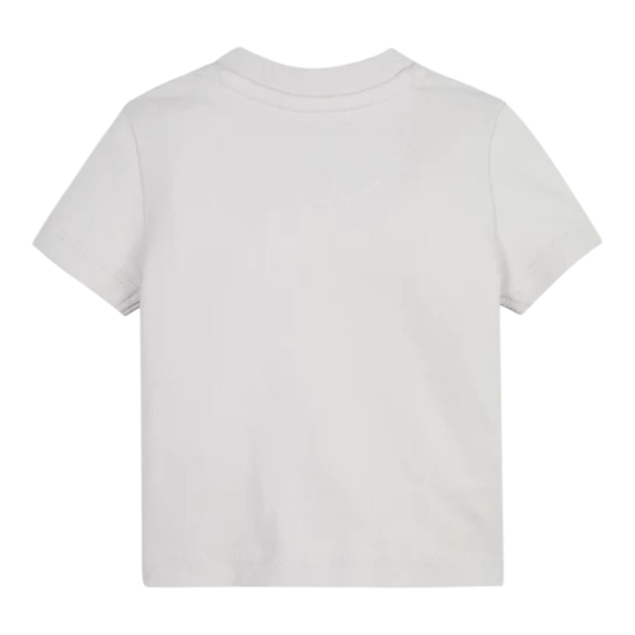 Calvin Klein T-Shirt Tinta Unita Girocollo con Stampa per Neonato IN0IN00068 GRIGIO CALVIN KLEIN 
