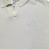 Saint Barth Polo Tinta Unita Mezza Manica per Bambino 00095L BEIGE SAINT BARTH 
