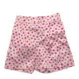 Simonetta Short Tinta Unita Con Elastico E Fantasia Fiori Rosa Per Bambina