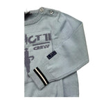 CESARE PACIOTTI maglia girocollo tinta unita con logo Azzurro per Neonato MGP5352B AZZURRO CESARE PACIOTTI 