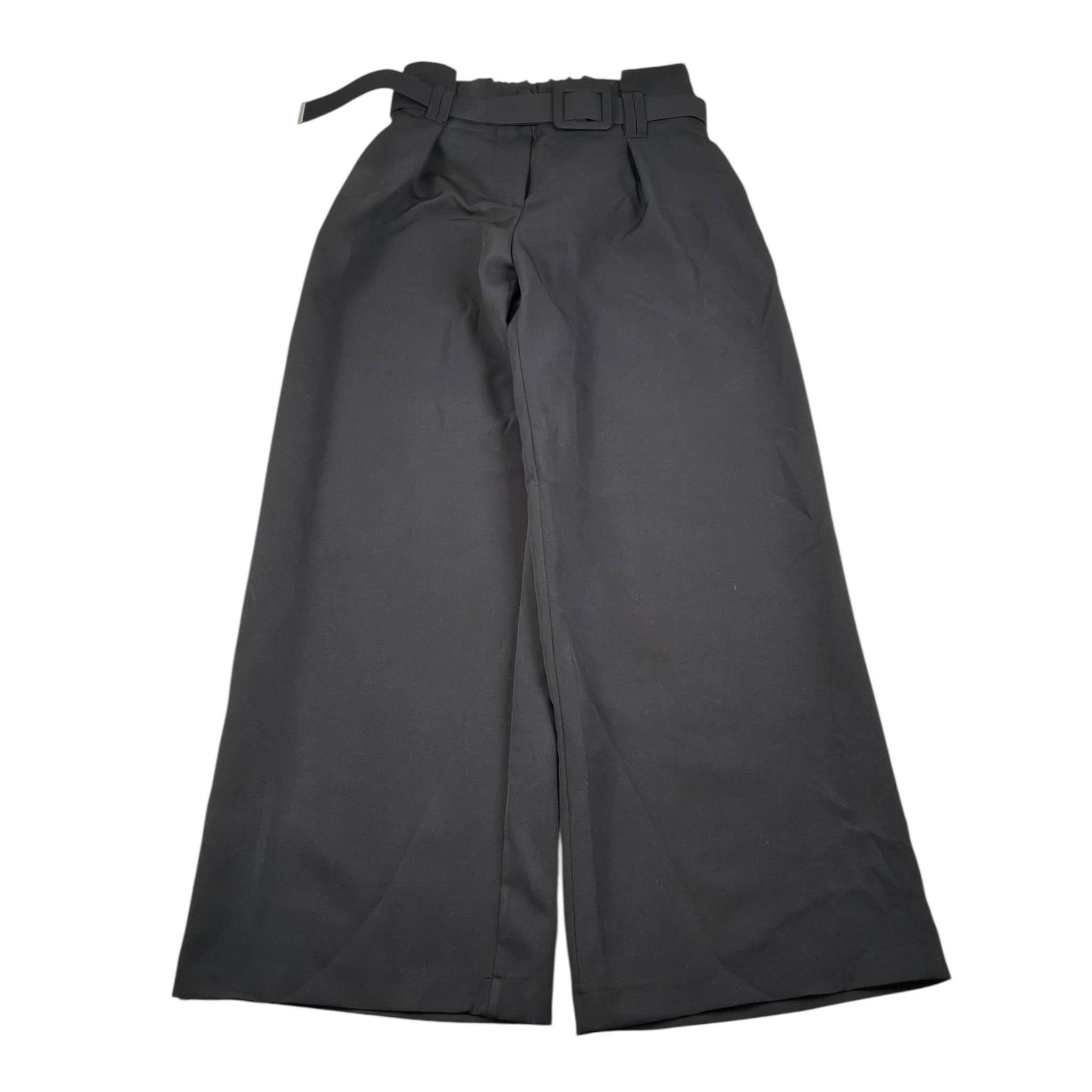 Lu Lu By Miss Grant Pantalone tinta unita Modello A Palazzo Nero per Bambina LL3519 NERO LU LU BY MISS GRANT 