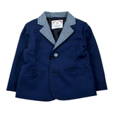 Ambaraba Giacca Tinta Unita con Colletto In Contrasto per Neonato FM36050 BLU AMBARABA 