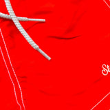 Saint Barth Costume Tinta Unita  per Bambino PATMOS ROSSO SAINT BARTH 