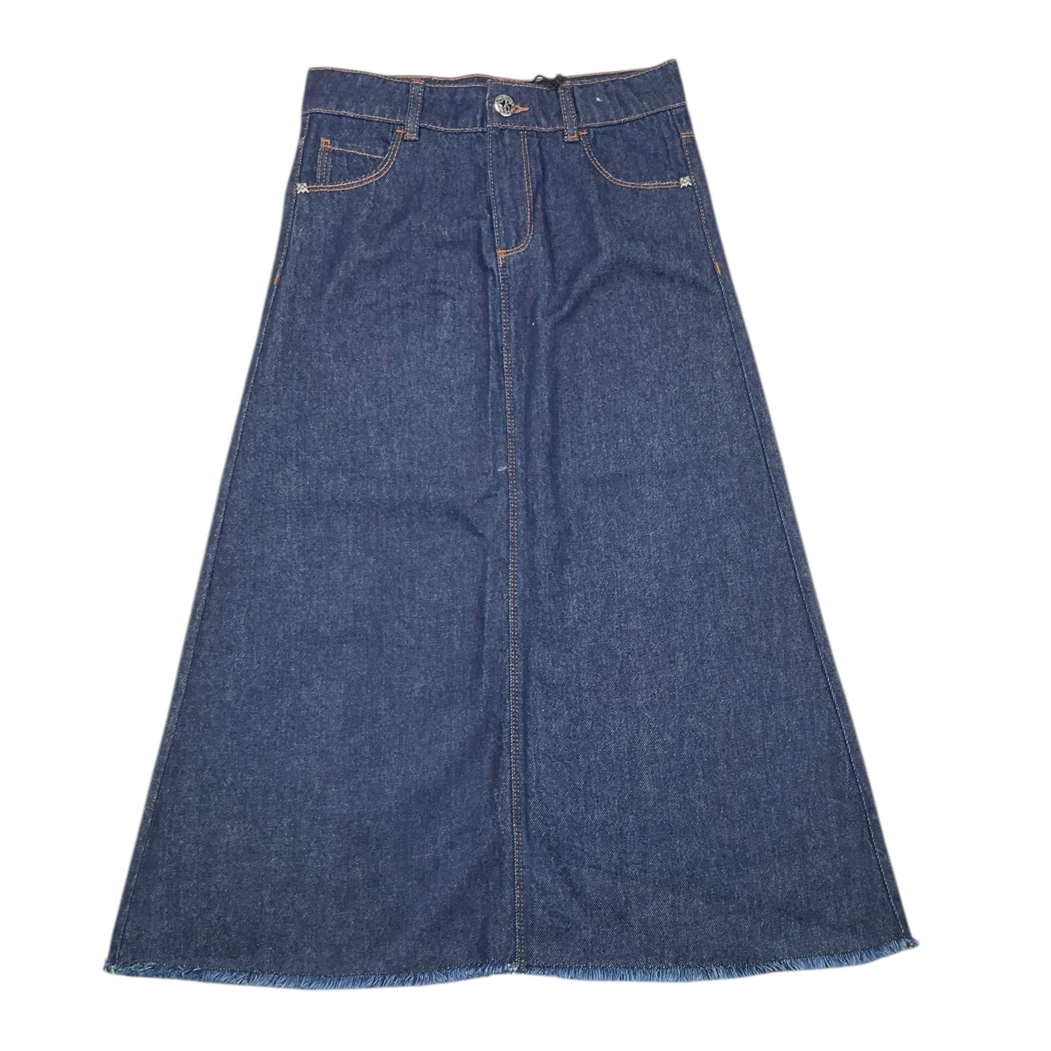 JOHN RICHMOND gonna in denim lunga tinta unita Blu per Bambina RGA25018GO BLU JOHN RICHMOND 