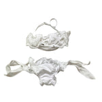 4Giveness Costume 2 Pezzi Fascia-Slip Traforato per Bambina FGBG3952 BIANCO 4GIVENESS 