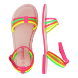 Billieblush Sandali Multicolor con Fibia Multicolor per Bambina